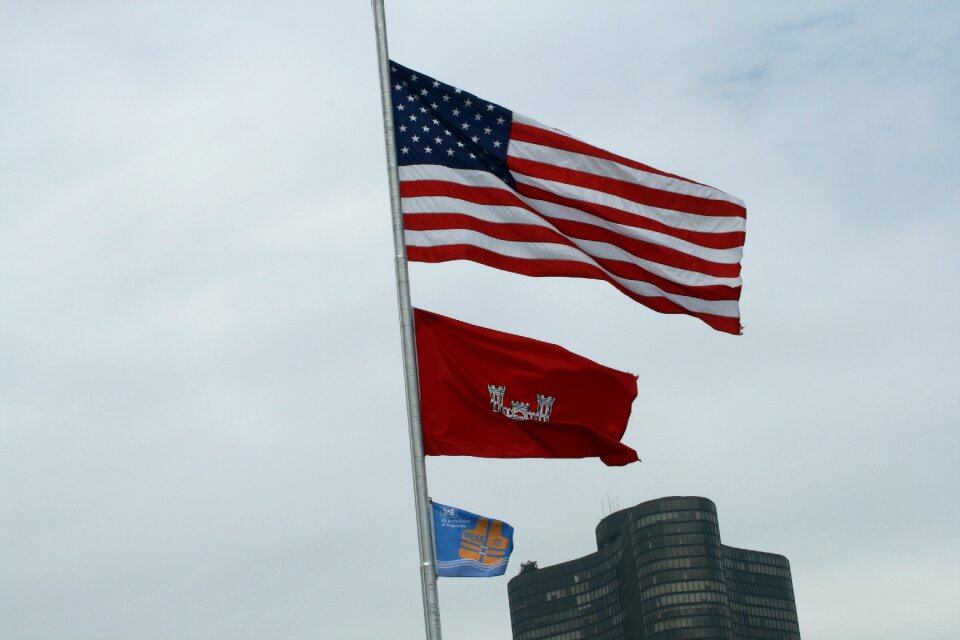 Flag usa sky