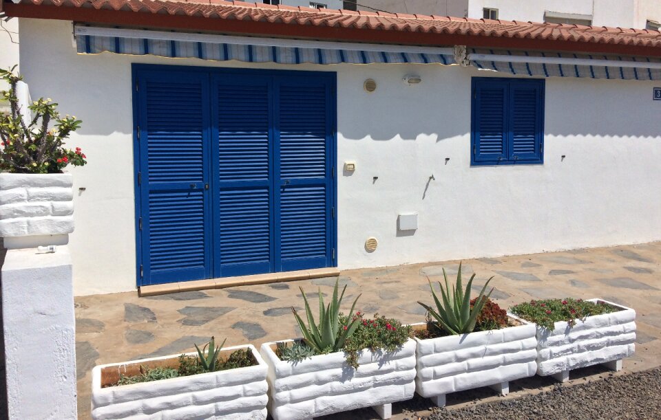 Beach blue building
