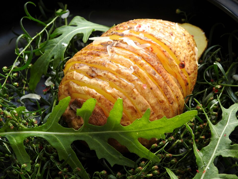 Fan potatoes potatoes hasselback potatoes