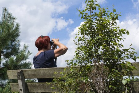 Binoculars spotting vogelaar