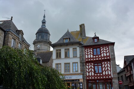 Grey sky home town city of lamballe photo