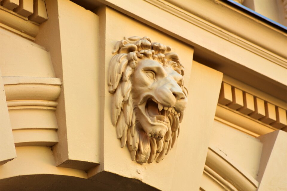 Old facade stucco