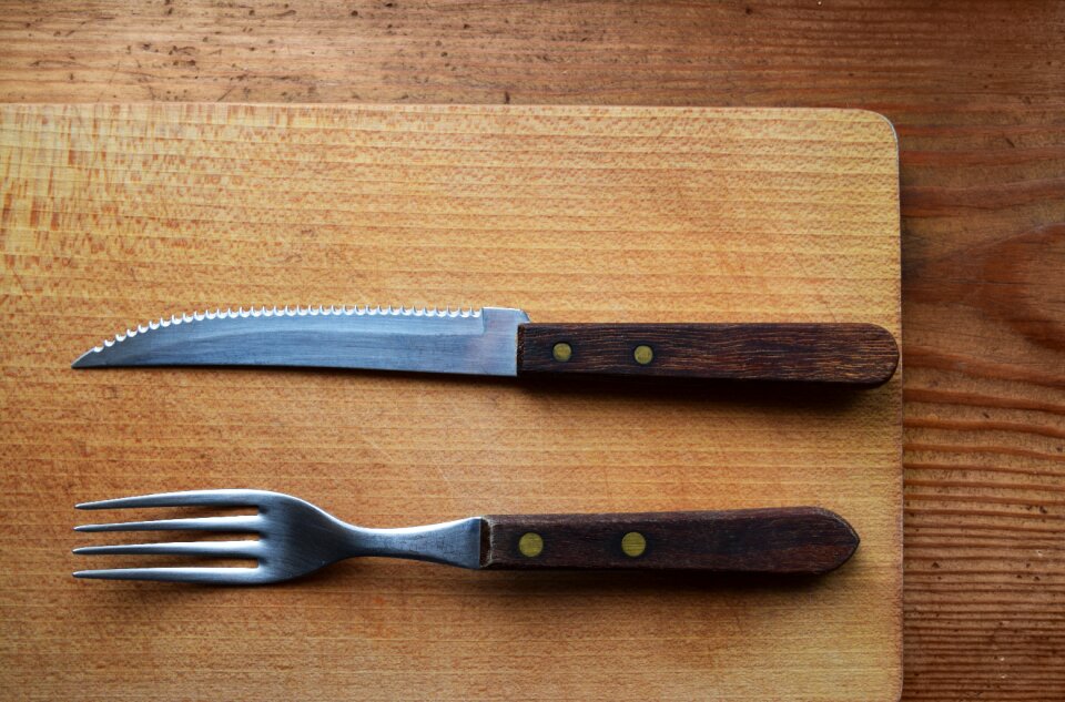 Kitchen cutlery cooking