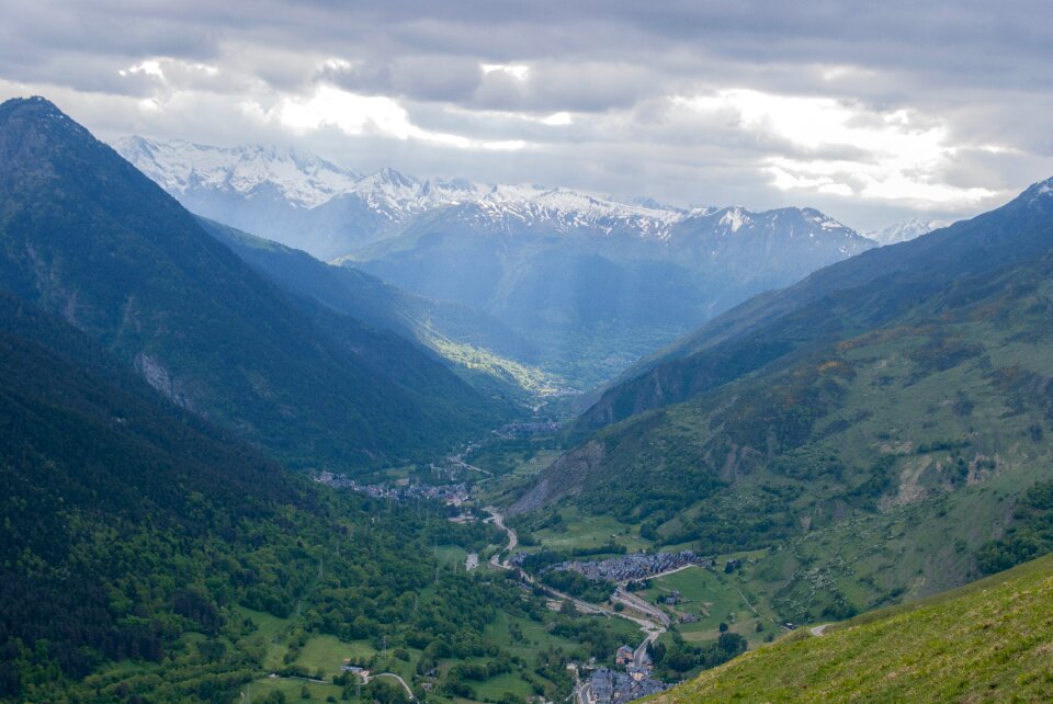 Pyrenees clouds panoramic