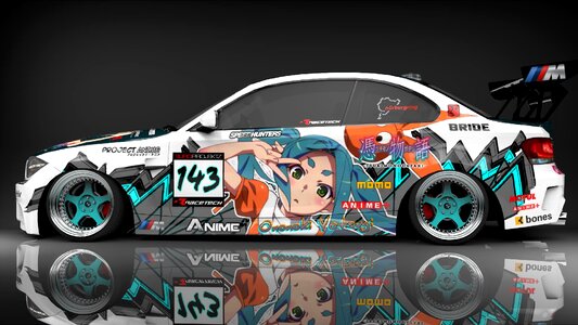 Bmw gray anime gray animation