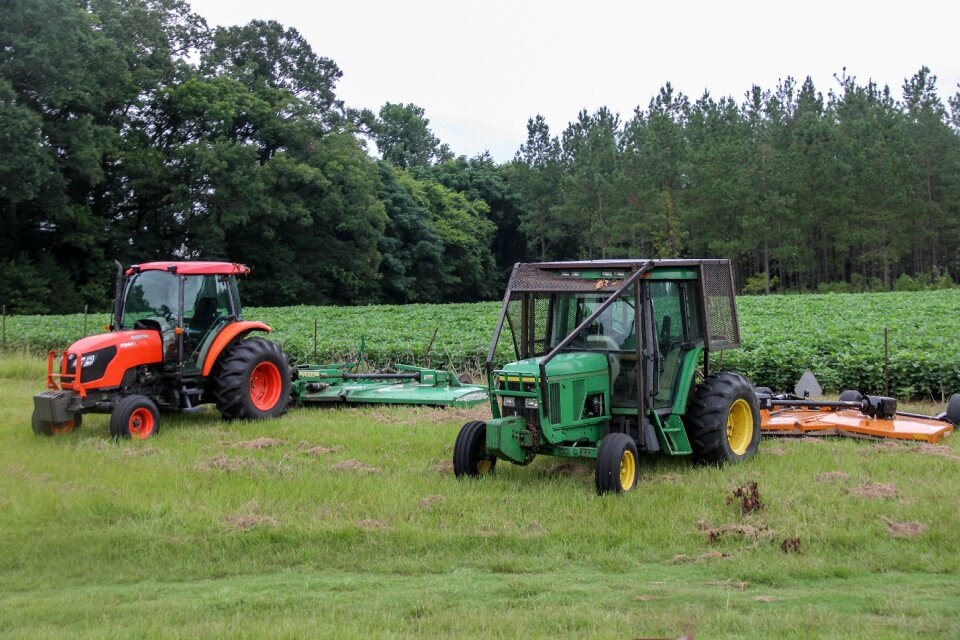 Farm equipment countryside