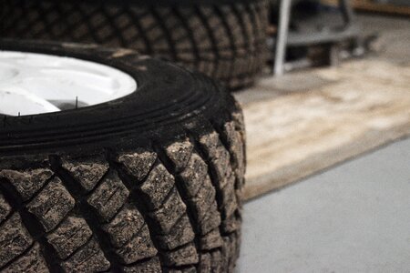 Rubber tyre black photo