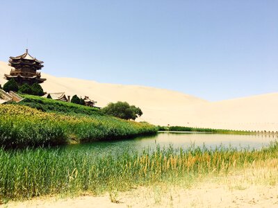 Dunhuang crescent lake original photo