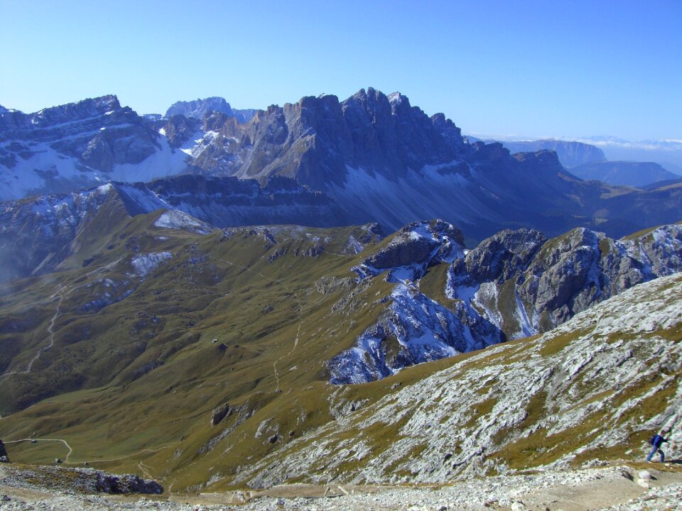 Alpine mountain landscape dolomites