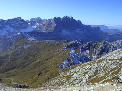 Alpine mountain landscape dolomites
