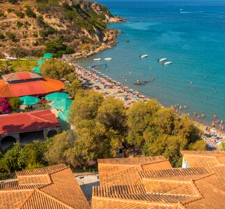 Sea holiday an island