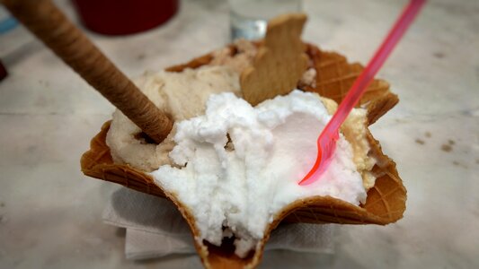 Greece food icecream