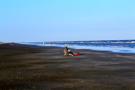 Beach bum summer sea photo