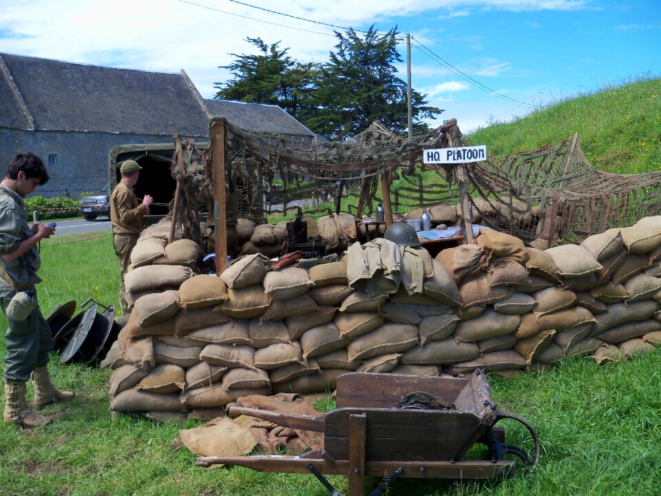 Field american second war landing normandy photo