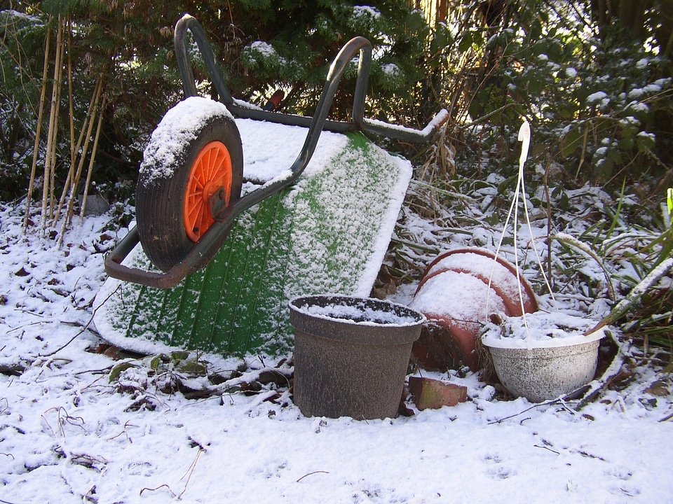 Garden equipment trolley