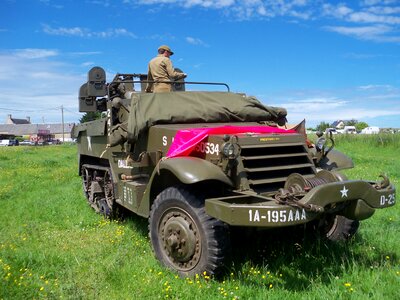 The landing in normandy anniversary landing military vehicles photo