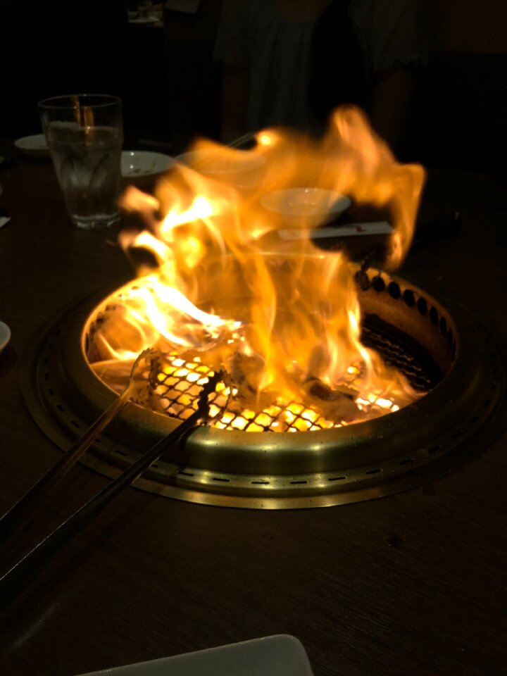Flame yakiniku wire mesh
