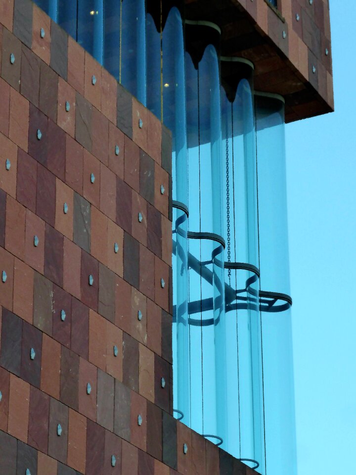 Glass modern architecture facade