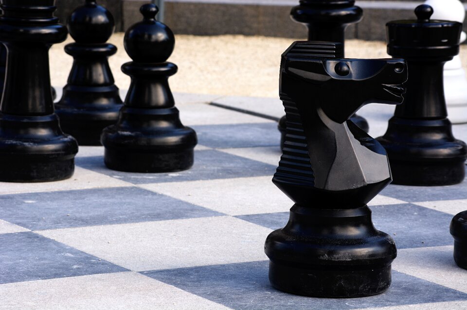 Pieces game chessboard