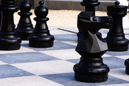 Pieces game chessboard photo