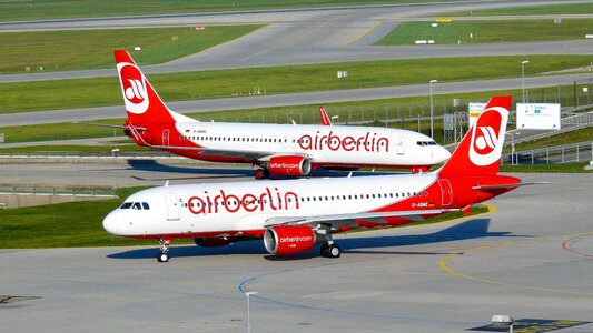 Airport passenger aircraft departure
