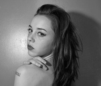 Hair woman portrait
