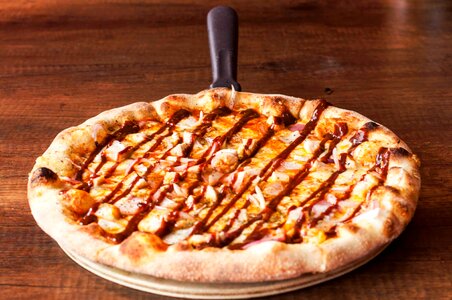 Snack brown pizza