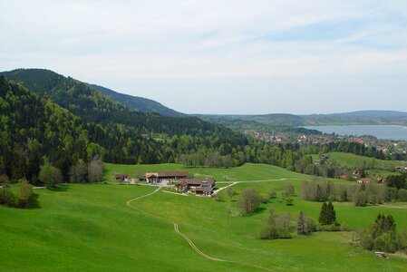 Upper bavaria vacations mountain meadow photo