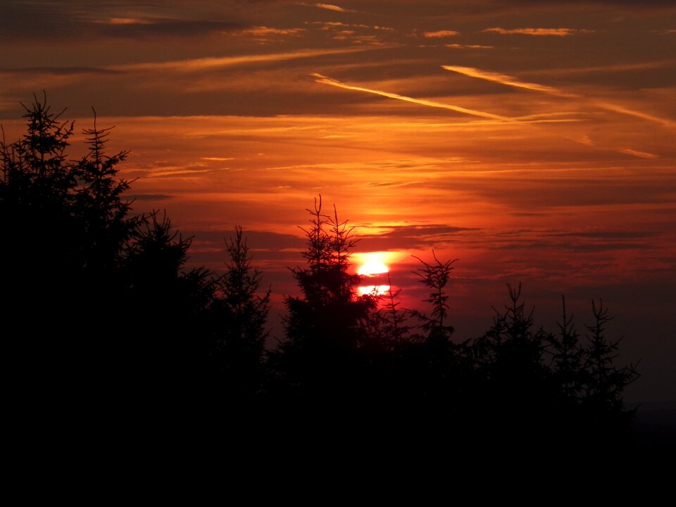 Sunset mood afterglow
