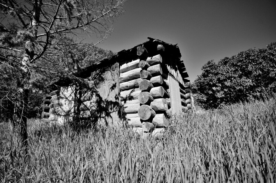 Countryside architecture monochrome
