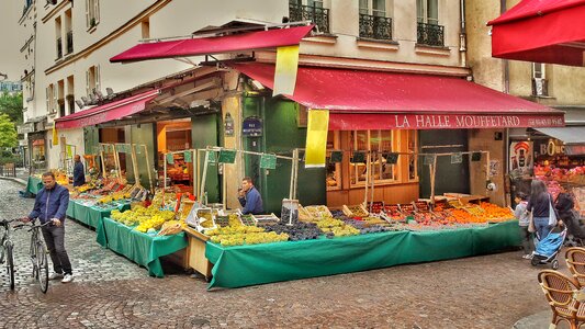 Greengrocers paris colorful photo