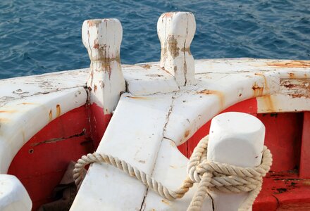 Boat stern fishing photo