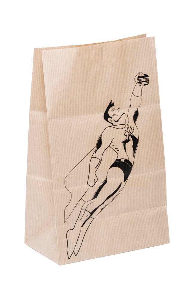 Bag paper bag advertising brown kraft