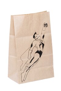 Bag paper bag advertising brown kraft photo