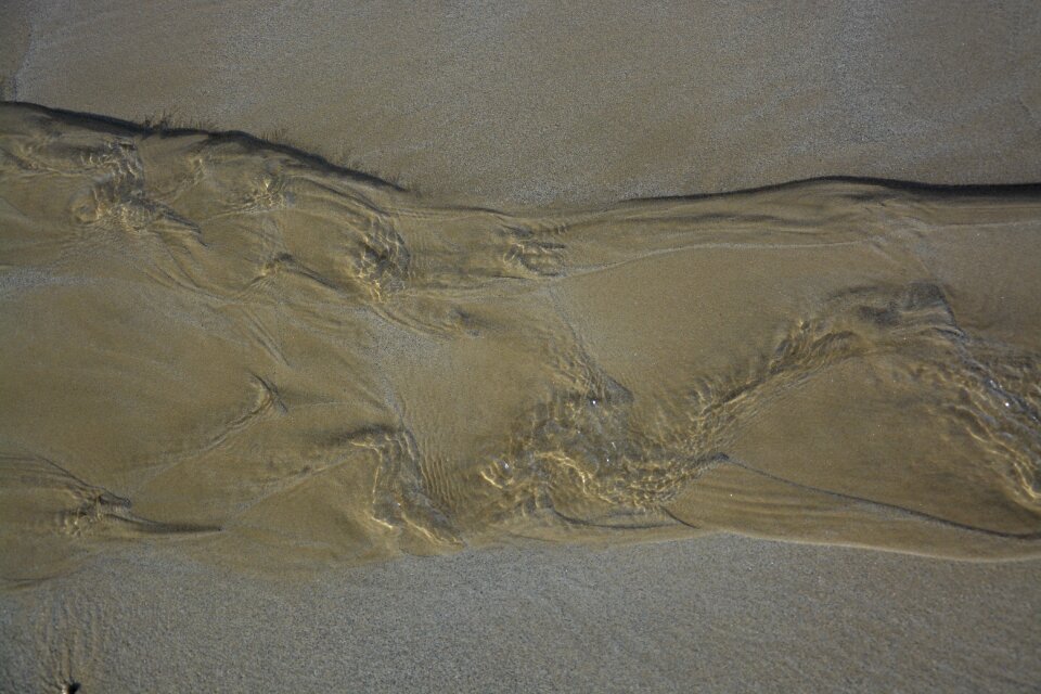 Beach sea water dripping