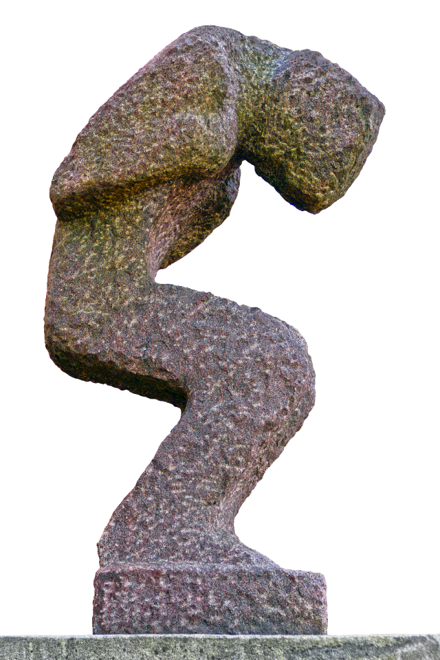 Modern stone stone figure
