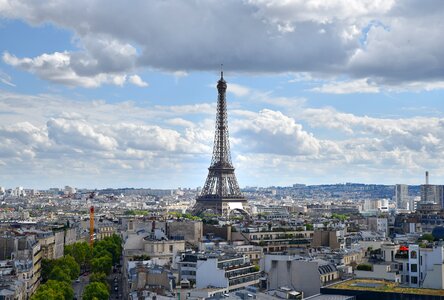 Paris eiffel tower city photo