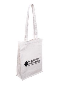 Natural cotton bag advertising cabas photo