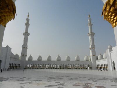 Abu dhabi gray mosque photo
