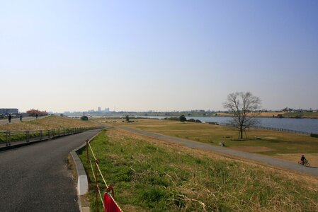 River edogawa dry riverbed