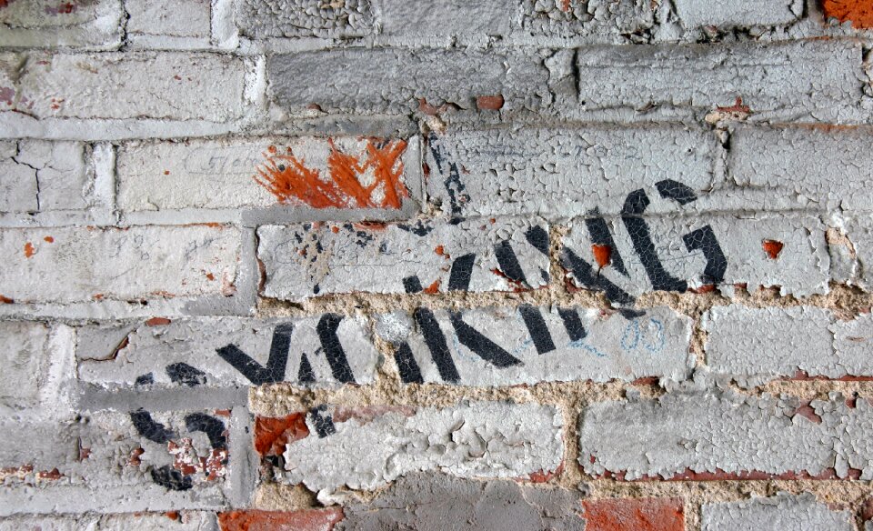Texture grungy no smoking brickwork
