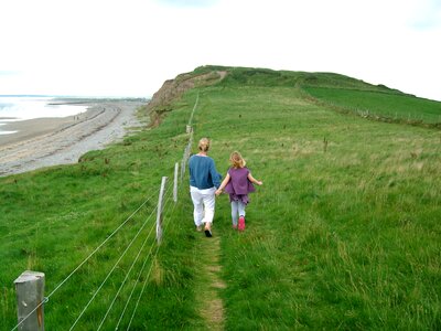 Walk shore coast photo