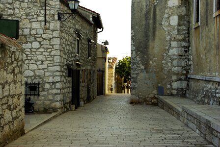Historic center side street stones