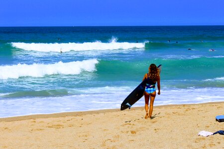 Basque country bidart centre surfer photo