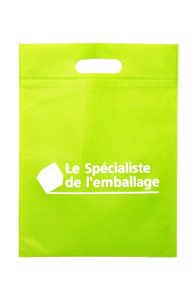 Reusable bag bag non-woven cut-out handles