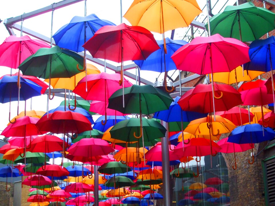 Umbrellas colored umbrellas artwork