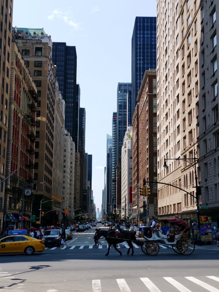 Street gratte ciel traffic