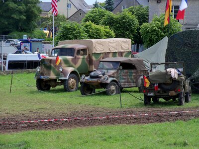 Wwii normandy military vehicles photo