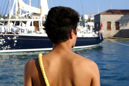 Greece rope docking