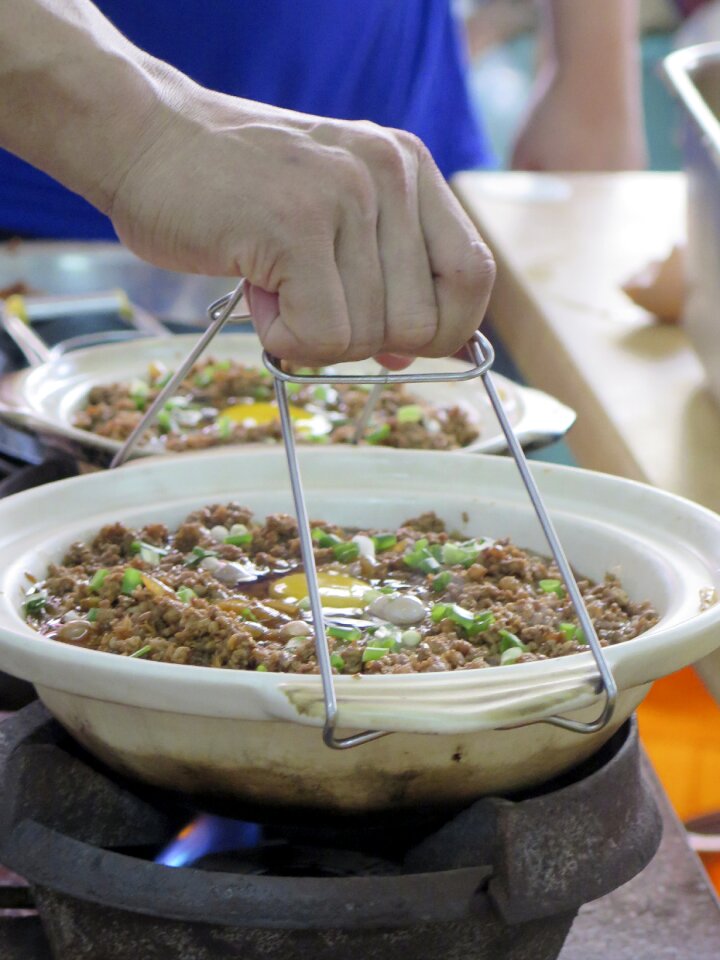 Cooked food hot delicious